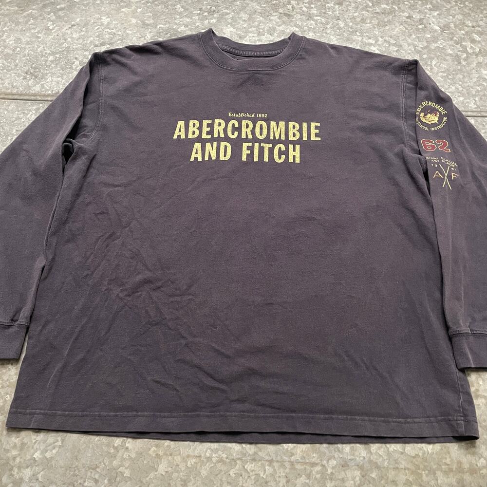 Vintage Abercrombie & Fitch Ski School Instructor 62 Long Sleeve Shirt Mens XL